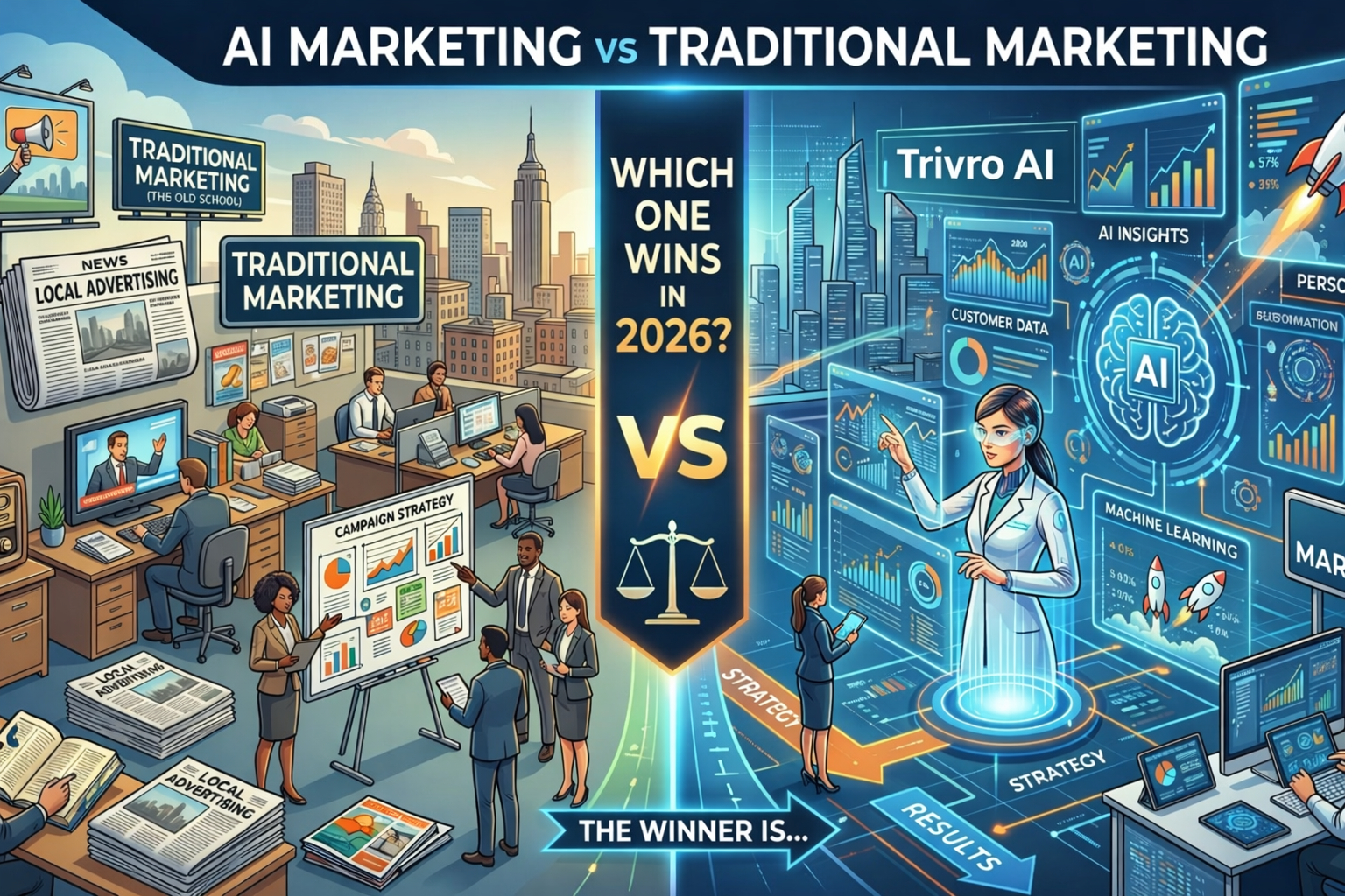 AI Marketing vs Traditional Marketing: Which One Wins in 2026?